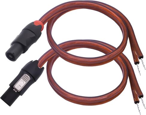 Speakon Speaker Female Bare Wire Cable Open End, Speakon Connector Adapter to Pigtail Wire, 1.64FT Speaker Wire Audio Cord to Speakon Connector Twist Lock for Audio Devices (2pcs) (Female) in Saudi Arabia