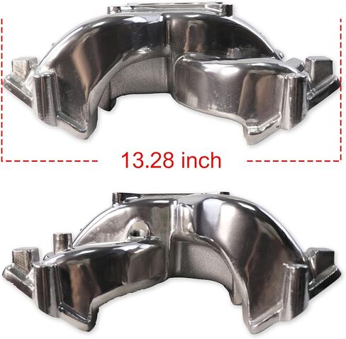 300-130 Dual Plane Mid-Rise Intake Manifold Aluminum Compatible with GM LS1 LS2 LS6 V8 Engine 5.7L 6.0L (LS1 LS2 LS6 Black) in Kuwait