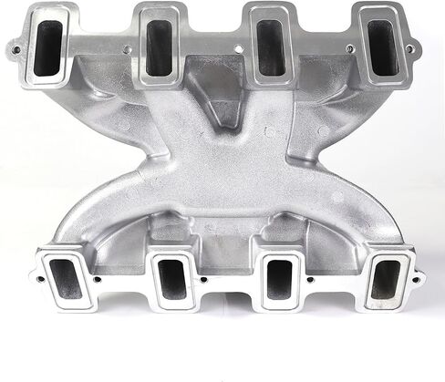 300-130 Dual Plane Mid-Rise Intake Manifold Aluminum Compatible with GM LS1 LS2 LS6 V8 Engine 5.7L 6.0L (LS1 LS2 LS6 Black) in Kuwait