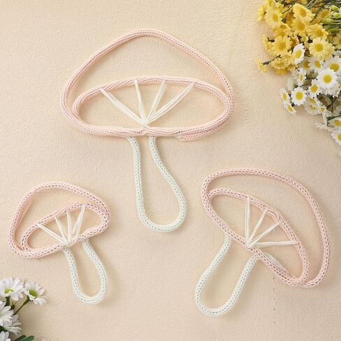 RattanView 3 Pcs Boho Bow Wall Decor Pink Bow Nursery Decoration Coquette Room Decor Woven Macrame Wall Hanging 2 Size Pink Preppy Decoration for Nursery Dorm Girls Room in Saudi Arabia