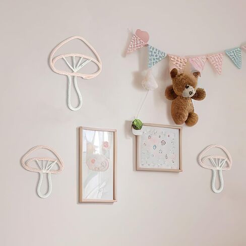 RattanView 3 Pcs Boho Bow Wall Decor Pink Bow Nursery Decoration Coquette Room Decor Woven Macrame Wall Hanging 2 Size Pink Preppy Decoration for Nursery Dorm Girls Room in Saudi Arabia
