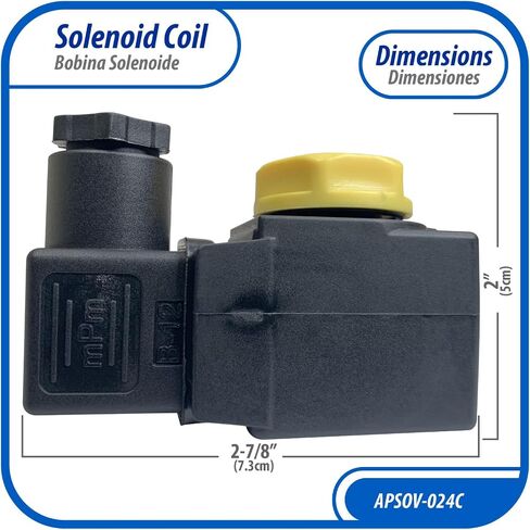 Appli Parts APSOV-110C 110 V Solenoid Coil, 50/60 Hz, compatible with multiple refrigerants CFC, HCFC and HFC, Valve body not included in Saudi Arabia