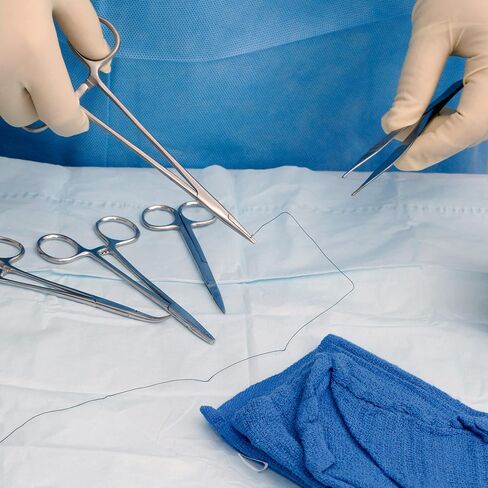 Complete Suture Practice Kit for Suture Training, Including Large Silicone Suture Pad with pre-Cut Wounds and Suture Tool kit (52 Pieces) Including Case, 3rd Generation Model. (Education Use Only) in Saudi Arabia