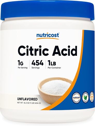 مسحوق حمض الستريك Nutricost (2 رطل) - غير المعدل وراثيًا ، خالٍ من الغلوتين in Saudi Arabia