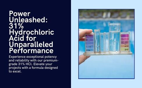 Hydrochloric Acid 31% - Technical Grade (20 BE) - 1 Quart - 32 FL Oz - Strong Acid for Demanding Applications in Saudi Arabia