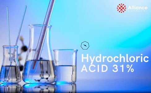 Hydrochloric Acid 31% - Technical Grade (20 BE) - 1 Quart - 32 FL Oz - Strong Acid for Demanding Applications in Saudi Arabia