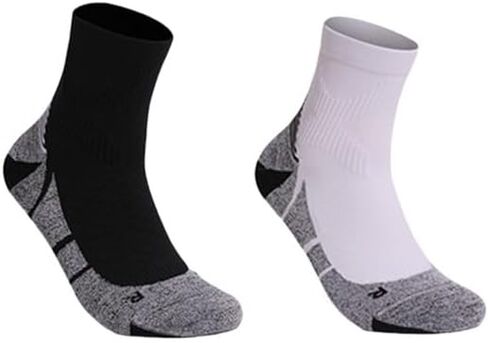 Quarter CREW Running& Cycling Socks, Moisture Wicking, Cushion athletic Sock for Men & Women (2 pairs) in Kuwait