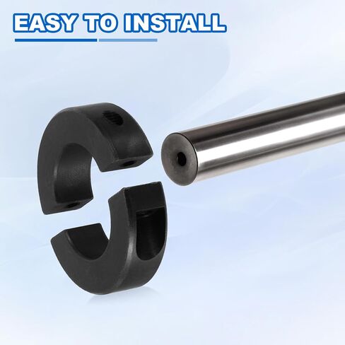 MECCANIXITY Bore 10 mm Shaft Collar 17 mm OD 8 mm Thickness Carbon Steel Landing Gear Stopper Wheel Collar with Set Screw & 2 Hex Wrench for Machine Tools Industry (Silver Tone, Pack of 6) in Saudi Arabia