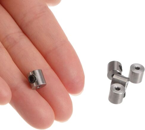UXCELL 12PCS LECREW-SCREW أطواق 5 ملم يطوق رمح الفولاذ المقاوم للصدأ ، و 10 ملم OD ، وعرض 7 ملم ، والمعدات السدادة مع ترس مع وجع سداسي in Kuwait