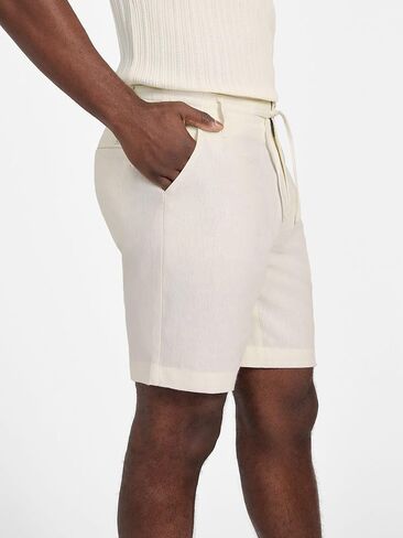GUESS Men's Fletcher Linen Draw Cord Short in Saudi Arabia