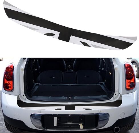 TOMALL Rear Bumper Guard Protector Compatible with Mini Cooper R60 Anti-Collision Strip Trunk Threshold Door Protector Car Door Edge Trunk Trims Exterior Accessories for Car (Checkered) in Kuwait
