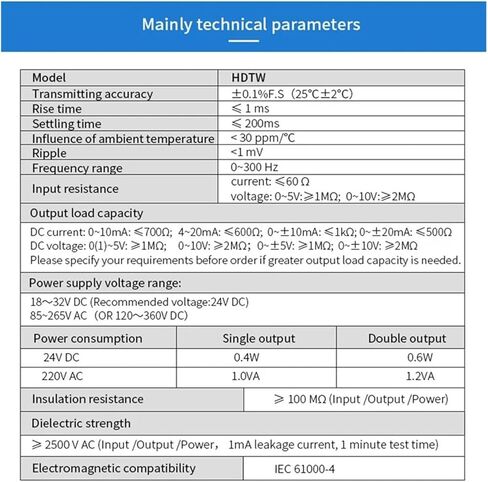 1 في 2 Out Signal Converter Imberter عزل PT100 PT1000 مستشعر درجة الحرارة (Out 4-20MA) in Kuwait
