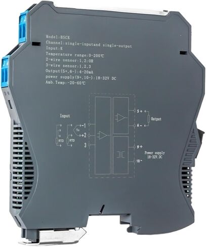 1 في 1 OUT TC TRYSITER TERTARTER TRIMMITTER DIN RAIN MUBLE MOTURE 4-20 MA 0-10V (K (0-1300C) 0-10V) in Saudi Arabia