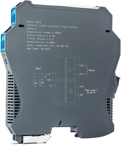 1 في 1 OUT TC TRYSITER TERTARTER TRIMMITTER DIN RAIN MUBLE MOTURE 4-20 MA 0-10V (K (0-1300C) 0-10V) in Saudi Arabia