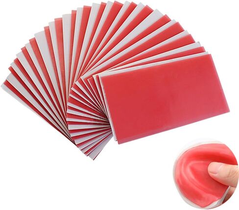 لوحة قاعدة الأسنان شمع 20pcs- صب ورقة الشمع ورقة الأسنان مادة شمعية أدوات شمعية حمراء/وردية لطبيب الأسنان أو طبيب أسنان مجوهرات. in Kuwait