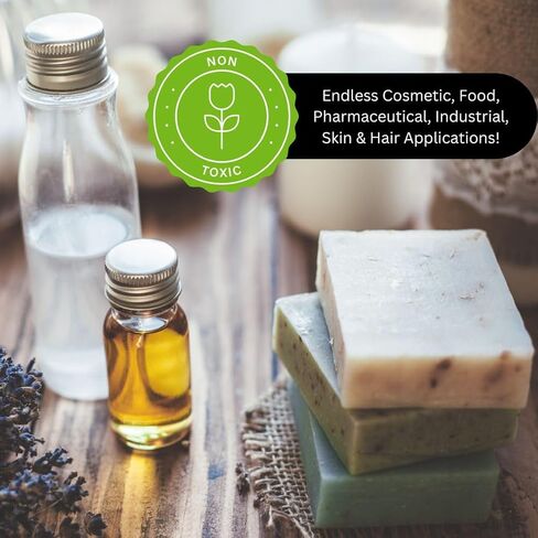 البروبيلين جليكول - درجة USP - درجة الغذاء والمستحضرات الصيدلانية المعتمدة - 5 جالون - مكونة من السكان ، سائل آلة الضباب ، المحاليل المرطب وحلول التجمد - 100 ٪ خالية من الكحول ... in Kuwait