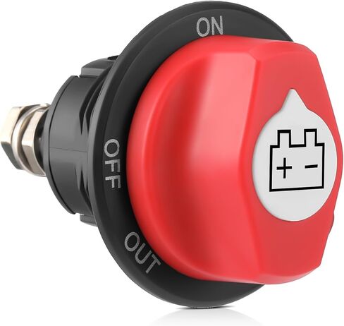 Top Post Battery Disconnect Switch, 12-24V 275A Master Power Cut Off Switch for Car, RV, Boat and Vehicle, Battery Disconnect Shut Off Isolator On/Off in Saudi Arabia