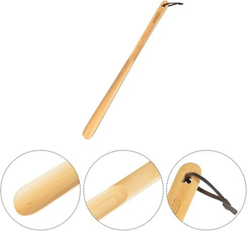 Luxdecor Long Woadenhorns Woodenhorns-15in/24in/31.5in Wooden Long Honger Horn for Seinors Men Boot Jack Shoe Helper in Kuwait