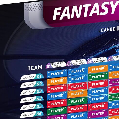 طقم لوحات كرة القدم الخيالي - 2025 ، 6 أقدام × 4 أقدام ، كبيرة ، 14 فريق 20 جولة ، 500+ ملصقات الملصقات ، الفينيل ، XL in Kuwait