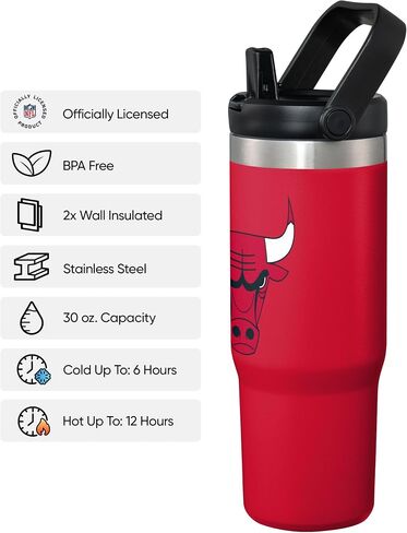 FOCO NBA 30 oz Solid Tumbler with Straw in Saudi Arabia