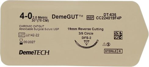 103147 Chromic Gut Absorbable Sutures C-6 4/0 27" 12/Bx in Saudi Arabia