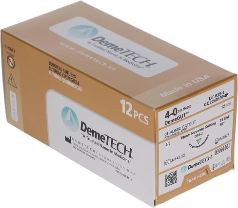 103147 Chromic Gut Absorbable Sutures C-6 4/0 27" 12/Bx in Saudi Arabia