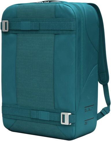 DB Journey Skatboarding Daypack - حقيبة ظهر للزلابية مع مقصورة كمبيوتر محمول ، وأشرطة لوحات ، وجيب زجاجة ماء ، وبناء القفص الصدري ، 20 لتر - أسود خارج in Kuwait