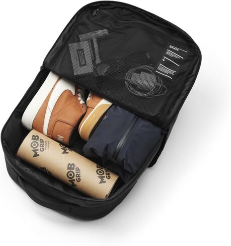 DB Journey Skatboarding Daypack - حقيبة ظهر للزلابية مع مقصورة كمبيوتر محمول ، وأشرطة لوحات ، وجيب زجاجة ماء ، وبناء القفص الصدري ، 20 لتر - أسود خارج in Kuwait