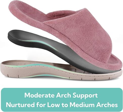 Women's Adjustable Wrap Open-toe Slippers with Arch Support, Summer House Shoes for Women Indoor/Outdoor in Saudi Arabia