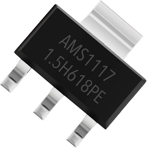 Chanzon AMS1117-1.5 SOT-223 1.5V LDO Low Dropout Voltage Regulator, SMD Three Terminal Linear Regulator (Pack of 50pcs) in Saudi Arabia