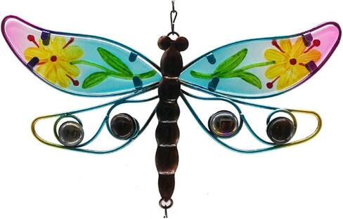 Indoor Wind Chimes Pendant Bell Tube Wind Chimes Indoor Outdoor Garden Decor Memorial Wind Chimes Outdoor Gift with Bell Wind Chime(Dragonfly) in Saudi Arabia