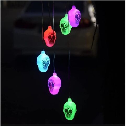 Indoor Wind Chimes Skull Wind Chimes Solar LED Wind Chimes Decoration,Waterproof Outdoor Windchime Wind Chime in Kuwait