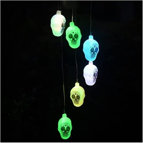 Indoor Wind Chimes Skull Wind Chimes Solar LED Wind Chimes Decoration,Waterproof Outdoor Windchime Wind Chime in Kuwait
