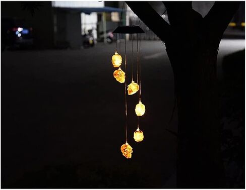 Indoor Wind Chimes Skull Wind Chimes Solar LED Wind Chimes Decoration,Waterproof Outdoor Windchime Wind Chime in Kuwait