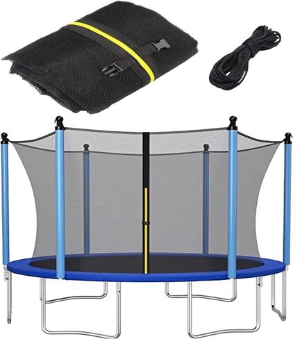 Trampoline Safety Net 6FT 8FT 10FT 12FT 14FT 15FT 16FT Round Trampoline Replacement Net for 6/8/12 Straight Poles UV-Resistant Kides Jumping Safety Enclosures Neting in Saudi Arabia