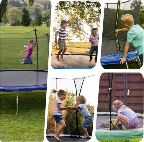 Trampoline Safety Net 6FT 8FT 10FT 12FT 14FT 15FT 16FT Round Trampoline Replacement Net for 6/8/12 Straight Poles UV-Resistant Kides Jumping Safety Enclosures Neting in Saudi Arabia