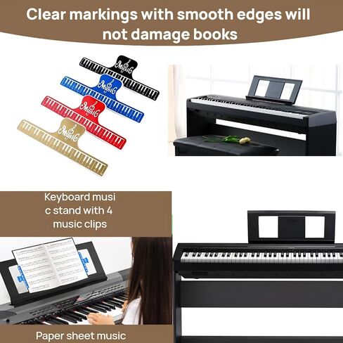 Music Stand for Sheet Music Electronic Keyboard Music Stand Portable Keyboard Piano Accessories Keyboard Music Score Stand for Sheet Music in Saudi Arabia