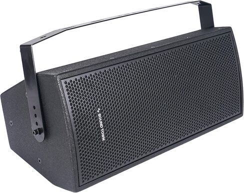 Sound Town Carme Series مزدوج 8 بوصات من مكبرات الصوت المهنية السلبية ، الأسود مع سائق الضغط ، خشب البتولا ، شريحة U للتركيب ، الصوت المباشر ، الكاريوكي ، البار ، الكنيسة (Carme-U208b) in Kuwait