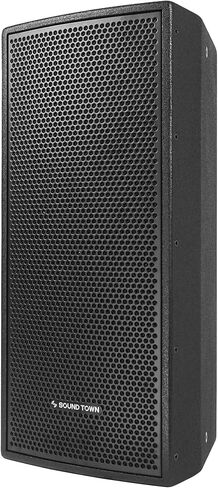 Sound Town Carme Series مزدوج 8 بوصات من مكبرات الصوت المهنية السلبية ، الأسود مع سائق الضغط ، خشب البتولا ، شريحة U للتركيب ، الصوت المباشر ، الكاريوكي ، البار ، الكنيسة (Carme-U208b) in Kuwait