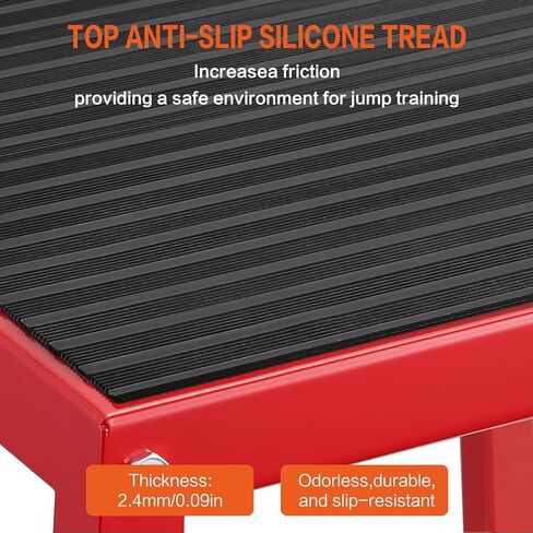 Plyometric Jump Box 3 Pcs Set, 12/18/24 Inch Fitness Exercise Platform, Steel Anti-Slip Step Up Box Jumping Agility Box for Home Gym Strength Training Workout in Kuwait