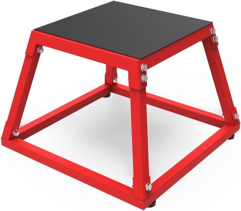 Garvee Steel Plyo Box لممارسة الرياضة ، صندوق القفز plyometric تمرين معدني SPOX UP BOX مع سطح مضاد للانزلاق للتدريب على الصالة الرياضية المنزلية in Saudi Arabia