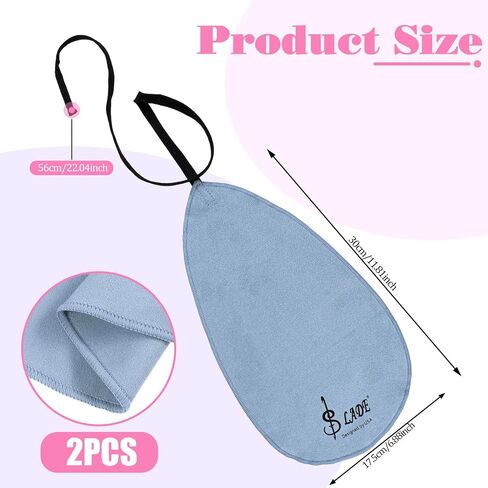 2PCS Clarinet Cleaning Cloth, Clarinet Cleaner for Inside Tube Suitable Piccolo Flute Sax Saxophone in Saudi Arabia