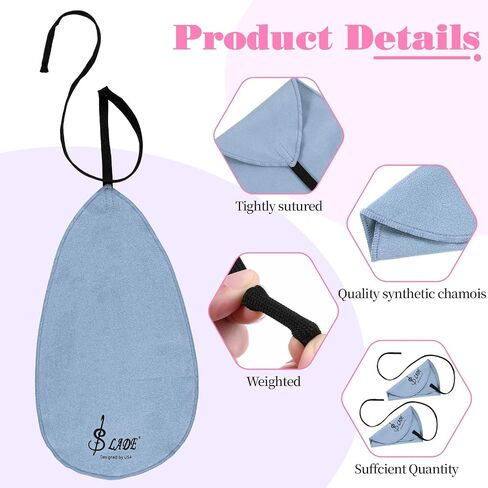 2PCS Clarinet Cleaning Cloth, Clarinet Cleaner for Inside Tube Suitable Piccolo Flute Sax Saxophone in Saudi Arabia