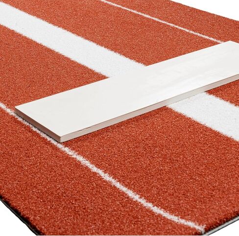 All Turf Mats® Softball Pitching Mat – Portable Nylon Fastpitch Equipment with Rubber Mound and Foam Backing for Pitcher Training Indoors & Outdoors, 3x10 Trainer Practice Tools with Pitchers Mounds in Saudi Arabia