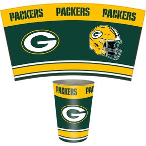 FANMATS 34660 NFL - Green Bay Packers Wastebasket | Green | 15"x10.5"x10.5" | Primary Logo, Helmet, & Wordmark in Saudi Arabia