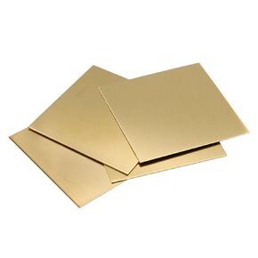Brass Sheet DIY Metal Plate 0.5/0.8/1/1.2/1.5/2/2.5/3/4/5mm Thick Various Sizes (100x100x2mm,1pcs) in Kuwait