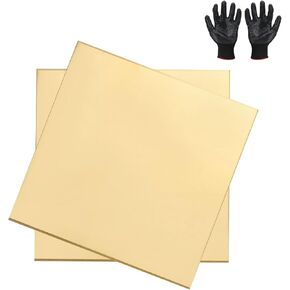 ألواح نحاسية صفيحة صفيحة نحاسية متصلة ، 3.9 "× 3.9" مقياس 12 (2 مم) ملاءمة للإصلاح الكهربائي DIY - مربع (2 عبوة ، نحاسية) in Saudi Arabia