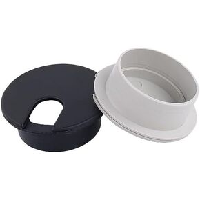 Desk Hole Cover Table Cable Grommet, 35mm ABS Wire Hole Covers Grommet Cable Hole Cover Furniture Hardware Plastic Line Holder for Computer Desk Table(Grey,10PCS_35MM)(Gray,10PCS-35MM) in Saudi Arabia