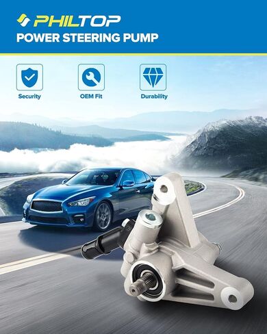 PHILTOP 20-70269 Power Steering Pump Fit For 2002-2007 Ram 1500, Power Steering Pump with Reservoir & Pulley in Saudi Arabia