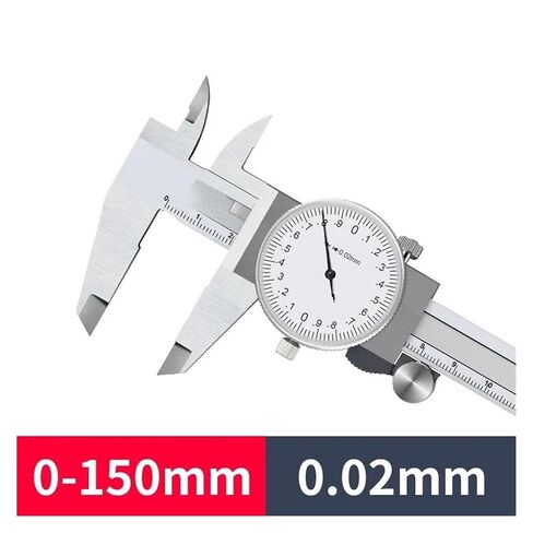 Vernier Calipers 0-150/200mm Dial Calipers Metal Gauges Rulers Depth Measuring Tools(0-200mm with Box) in Kuwait